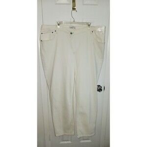 Abercrombie & Fitch Jeans Womens 36 22R White The‎ 90s Straight Ultra High Rise